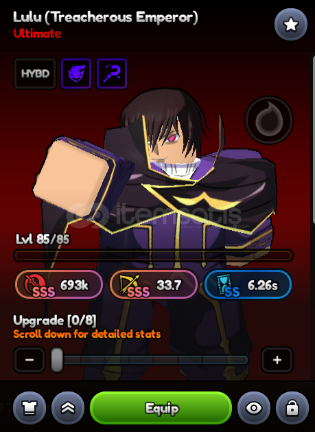 Lulu evolved Damage SSS