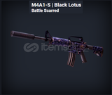 M4A1-S Black Lotus Battle Scarred