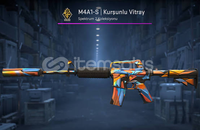 M4A1-S Kurşunlu Vitray 3 Stickerlı