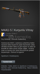 M4A1-S Kurşunlu Vitray (Görevde Kullanılmış)