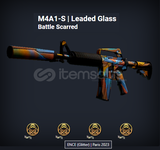 M4A1-S Leaded Glass Battle Scarred