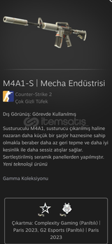 M4A1-S | Mecha Endüstrisi(Görevde Kullanılmış)