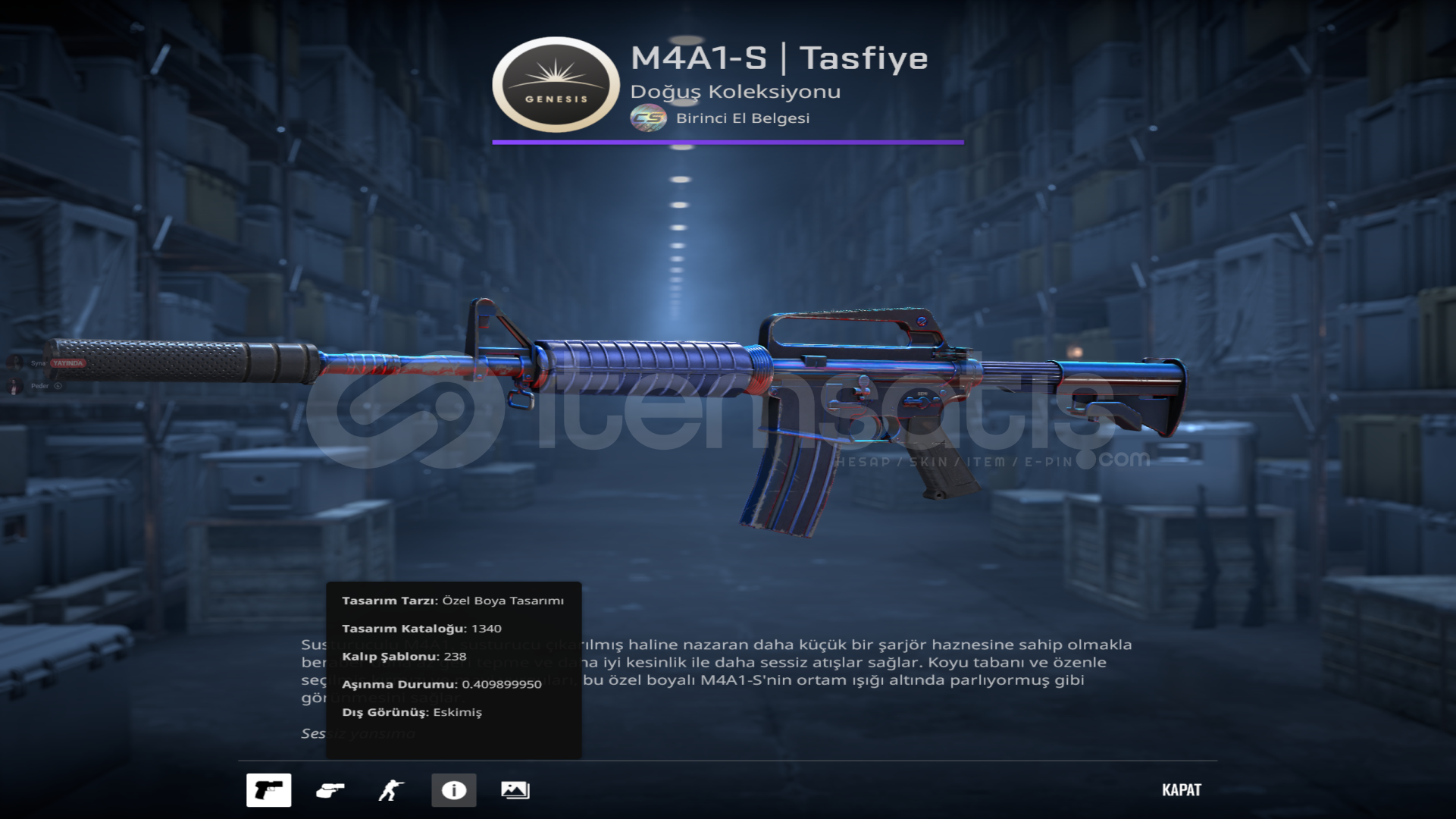M4A1-S Tasfiye M4A1-S Tasfiye