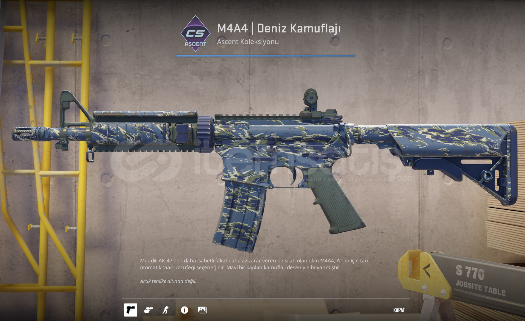 ⚡ M4A4 | Deniz Kamuflajı ⚡ M4A4 | Deniz Kamuflajı