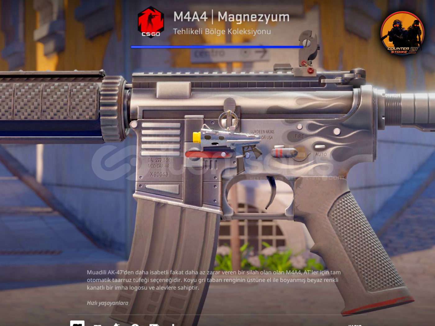 ⚡M4A4 | Magnezyum 1x Süs ⚡M4A4 | Magnezyum 1x Süs