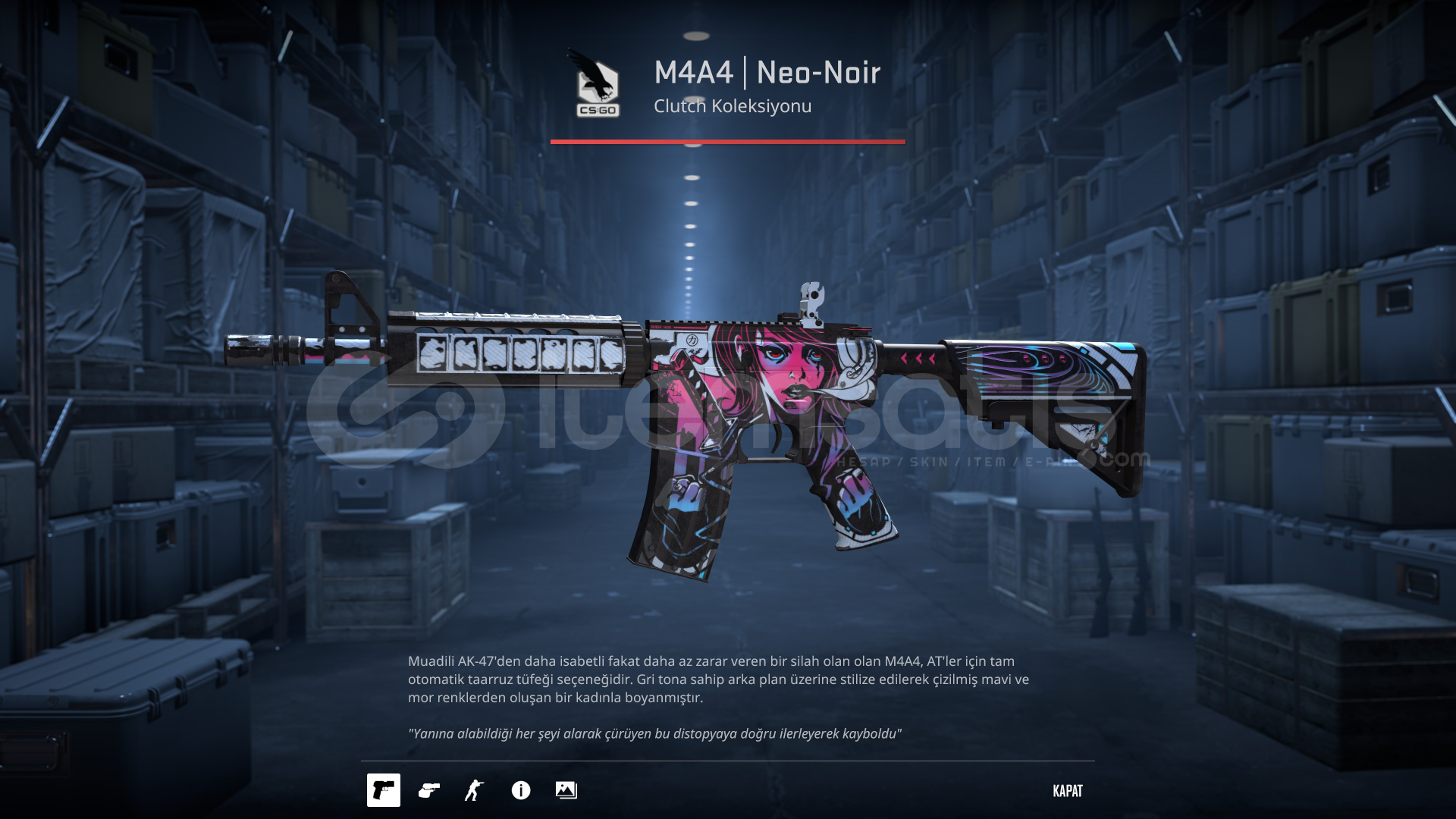 M4A4 NEO-NOIR FLOAT DÜŞÜK M4A4 NEO-NOIR FLOAT DÜŞÜK