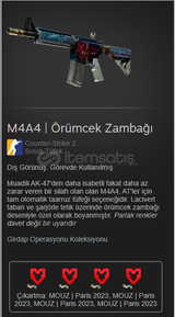 M4A4 | Örümcek Zambağı Görevde Kullanılmış