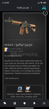M4A4 şeffaf şarjör 