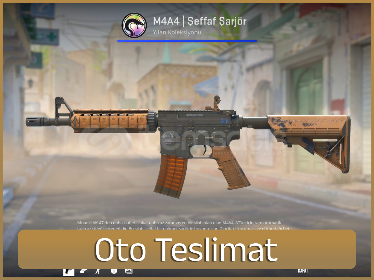 ⚡M4A4 | Şeffaf Şarjör ⚡M4A4 | Şeffaf Şarjör