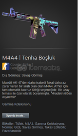 ✨ M4A4 | Tenha Boşluk Skin / CS:GO 2 ✨