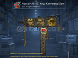 MAC-10|Koyu Kahverengi Şam/BS/+100$STİCKER