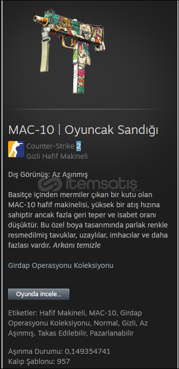 MAC-10 | Oyuncak Sandığı MAC-10 | Oyuncak Sandığı