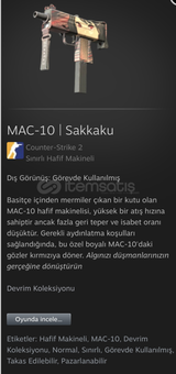 Mac-10 Sakkaku(Görevde Kullanılmış)