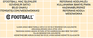 MAÇ YENİLME/VS KAYBETME,YENME İŞLEMİ- EFOOTBALL