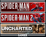 Spider Man 2 + Remastered + UNCHARTED
