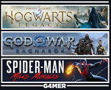 Ragnarök + Hogwarts Legacy + Spider Man Miles Ragnarök + Hogwarts Legacy + Spider Man Miles