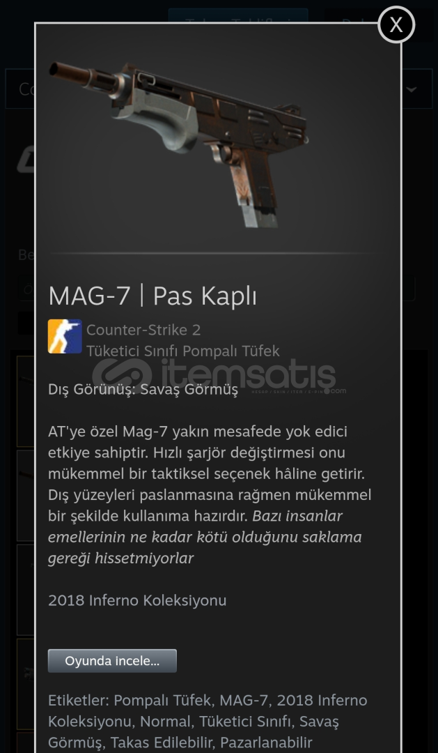 MAG-7 (Pas Kaplı) (BS) MAG-7 (Pas Kaplı) (BS)