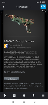 MAG-7 | Vahşi Orman AZ KULLANILMIŞ 