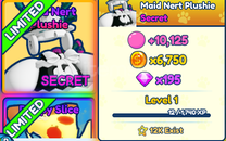 (shiny)maid nert plushie (shiny)maid nert plushie