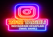 [MAİL DAHİL]⭐2012 Kurulum Hesaplar⭐
