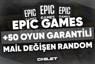 ⭐Mail Değişe⭐Epic Games +50 Oyun Garanti Hesap
