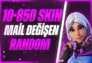 ⭐️[MAİL DEĞİŞEN] 10-850 SKİN FORTNİTE RANDOM