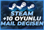 ⭐[MAİL DEĞİŞEN] +10 Oyun Garanti Steam Hesap!⭐