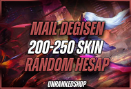 MAİL DEĞİŞEN %100 200-250 SKİN RANDOM HESAP
