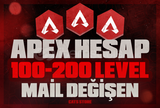 ⭐[MAİL DEĞİŞEN] 100-200 LEVEL APEX RANDOM⭐