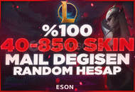 ⭐️[MAİL DEGİSEN] %100 40-850 SKİN GARANTİ