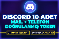 ⭐[MAİL DEĞİŞEN] 10x Telefon doğrulanmış Token ⭐