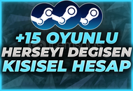 ⭐[MAİL DEĞİŞEN] +15 Oyun Garanti Steam Hesap!⭐