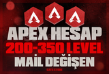 ⭐[MAİL DEĞİŞEN] 200-350 LEVEL APEX RANDOM⭐