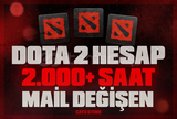 ⭐[MAİL DEĞİŞEN] 2.000+ SAAT DOTA 2 RANDOM⭐