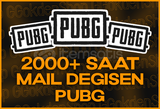 [⭐MAİL DEĞİŞEN] 2000+ Saat PUBG