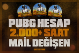 ⭐[MAİL DEĞİŞEN] 2.000+ SAAT PUBG STEAM HESAP⭐