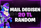⭐️Mail Değişen [ 20TL ] Random Hesap⭐️