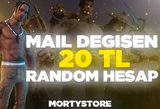 ⭐️MAİL DEĞİŞEN 20TL RANDOM HESAP GARANTİLİ⭐️