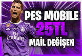 ⭐[MAİL DEĞİŞEN] 25 TL PES MOBİLE RANDOM HESAP⭐