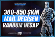 ⭐️Mail Değişen⭐️300-850 Skin Fortnite Random
