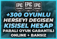 ⭐(MAİL DEĞİŞEN) +300 Oyun Garantili Epic Games⭐
