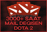 [⭐MAİL DEĞİŞEN] 3000+ Saat Dota 2