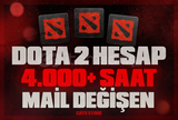 ⭐[MAİL DEĞİŞEN] 4.000+ SAAT DOTA 2 RANDOM⭐