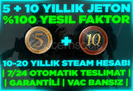 ⚡(MAİL DEGİSEN) 5+10 YIL ROZETLİ CS2☢️HESABI⚡