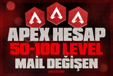 ⭐[MAİL DEĞİŞEN] 50-100 LEVEL APEX RANDOM⭐