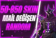 ⭐️[MAİL DEĞİŞEN] 50-850 SKİN FORTNİTE RANDOM