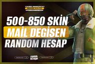 ⭐️Mail Değişen⭐️500-850 Skin Fortnite Random
