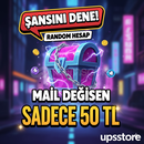 ⭐️Mail Değişen [ 50TL ] Random Hesap⭐️