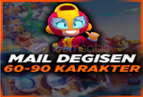 ⭐|MAİL DEĞİŞEN|⭐60-90 KARAKTER RANDOM HESAP⭐