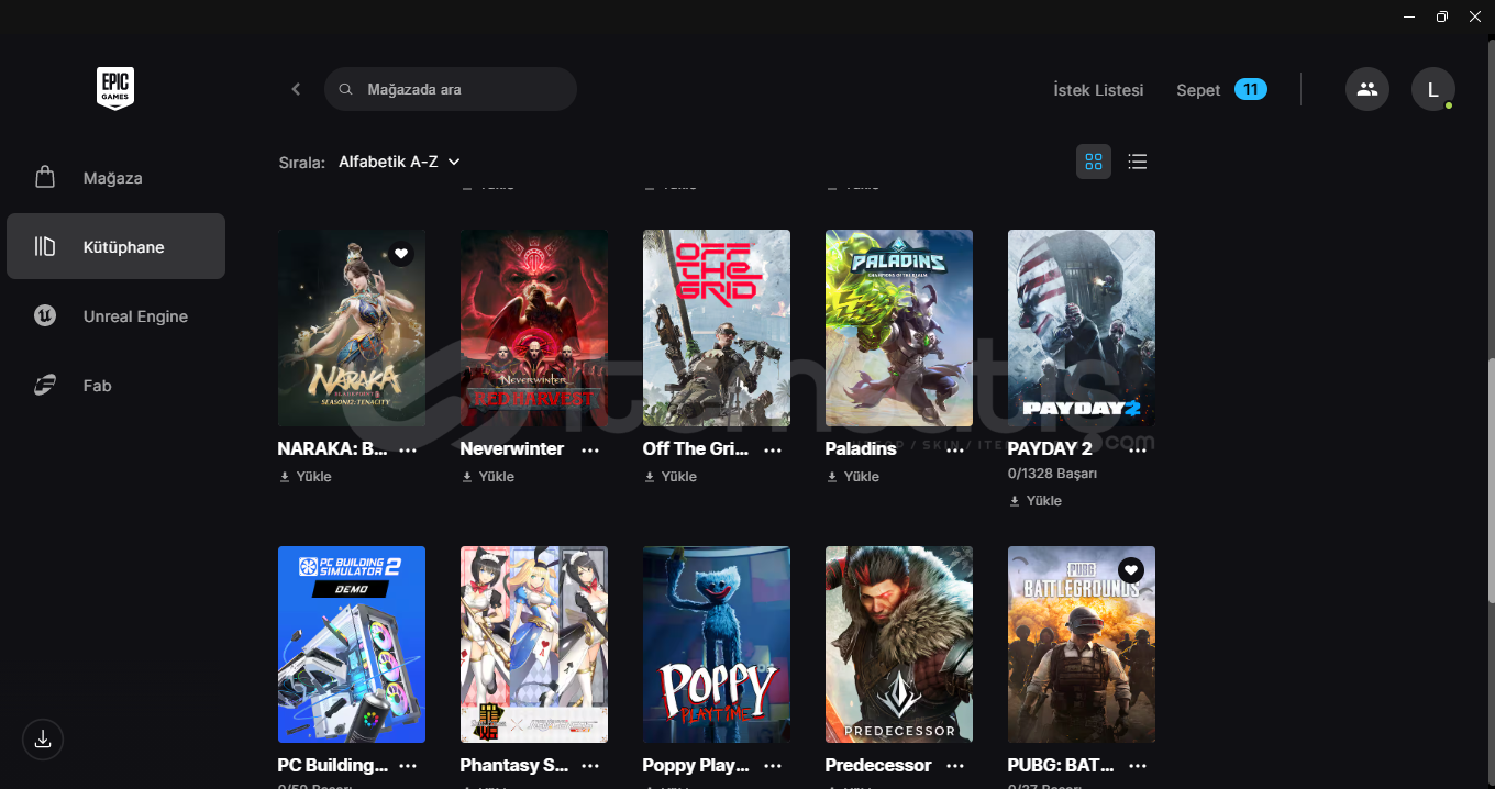 (MAIL DEĞIŞEN)+70 Oyunlu Epic Games Hesap Ucuza (MAIL DEĞIŞEN)+70 Oyunlu Epic Games Hesap Ucuza